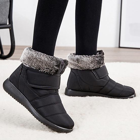 Women winter faux fur keep warm flat snow boots