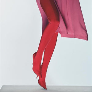 Women fashion solid color stiletto high heel pointed toe over the knee boots