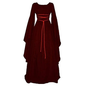 Women Halloween solid color front strappy lace up party dresses
