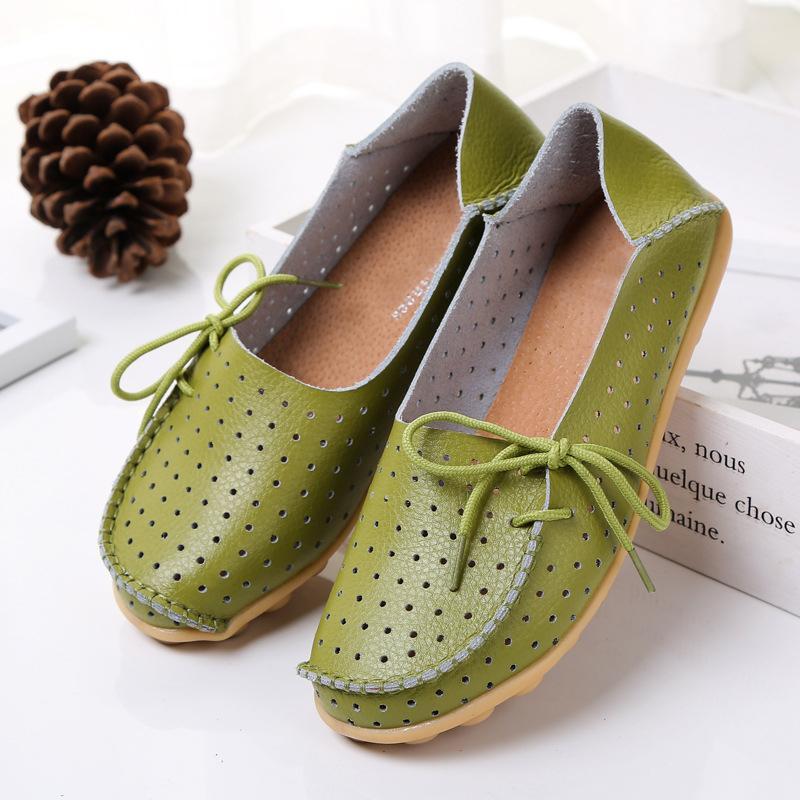 20 Colors Hollow out Breathable Loafers for Women - GetComfyShoes