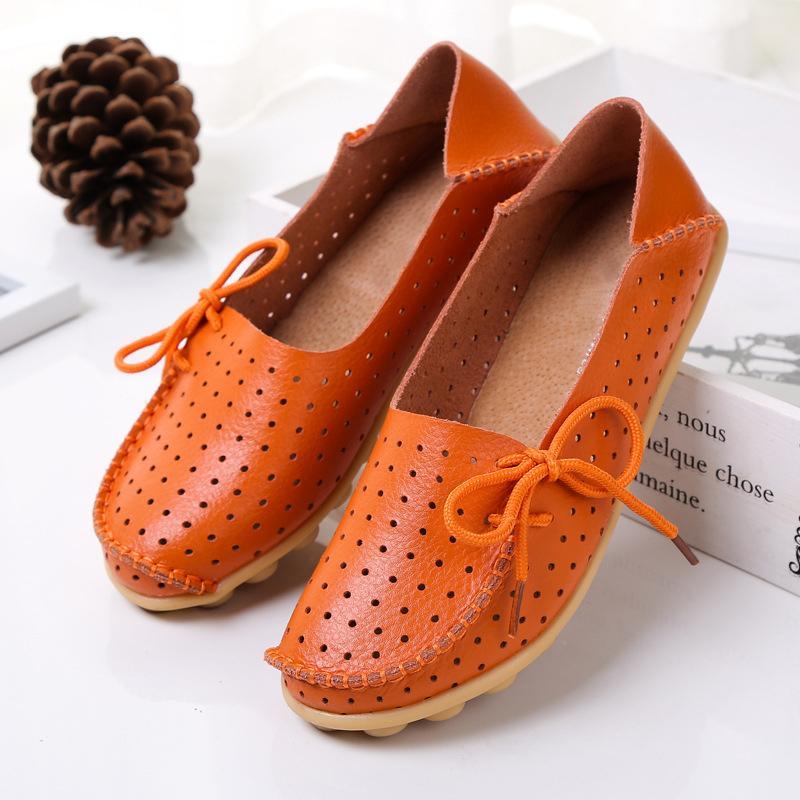 20 Colors Hollow out Breathable Loafers for Women - GetComfyShoes