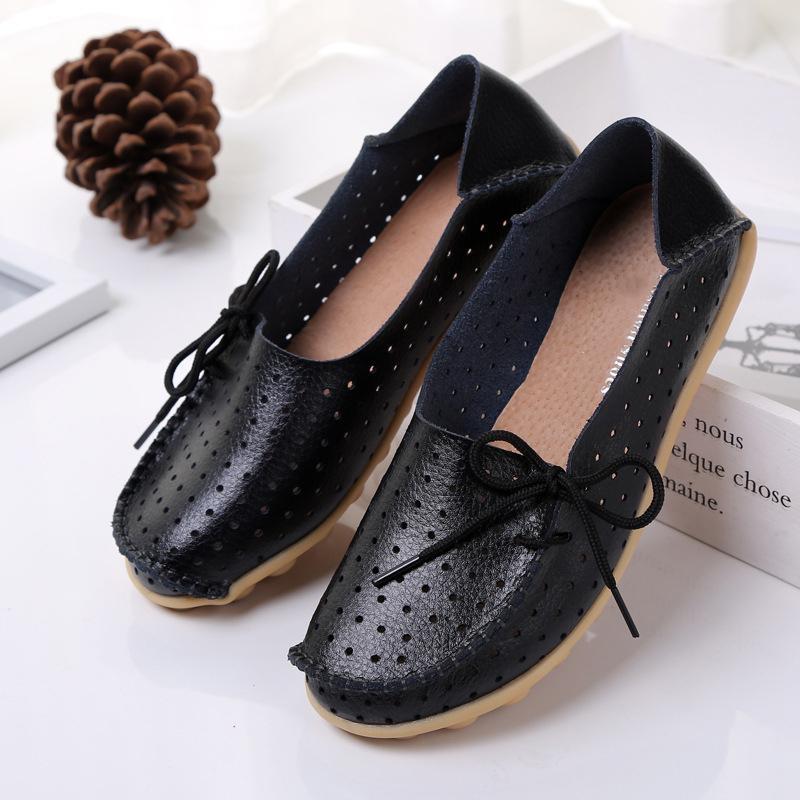 20 Colors Hollow out Breathable Loafers for Women - GetComfyShoes