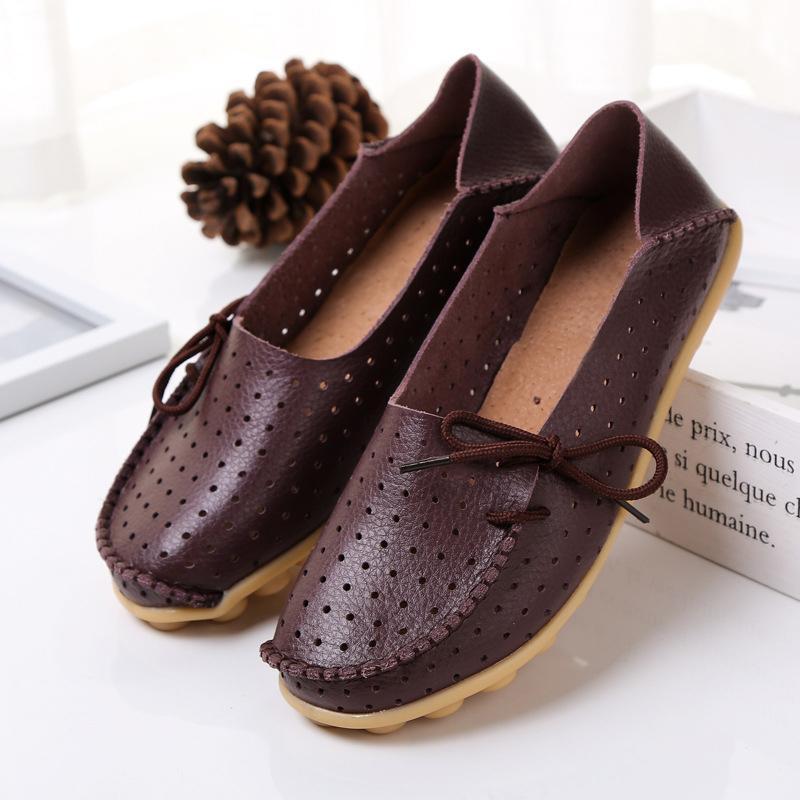 20 Colors Hollow out Breathable Loafers for Women - GetComfyShoes