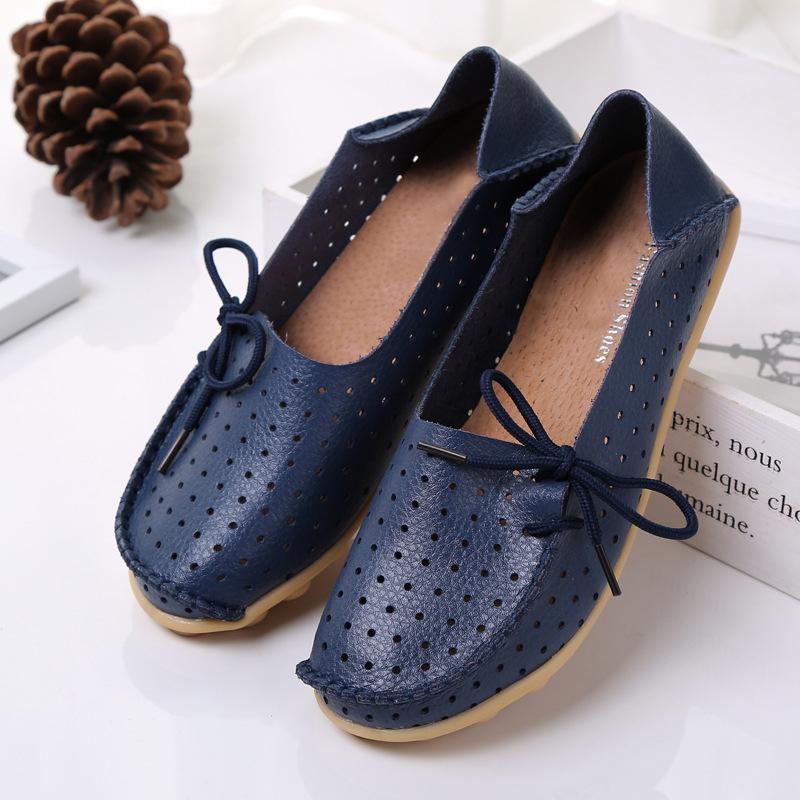 20 Colors Hollow out Breathable Loafers for Women - GetComfyShoes