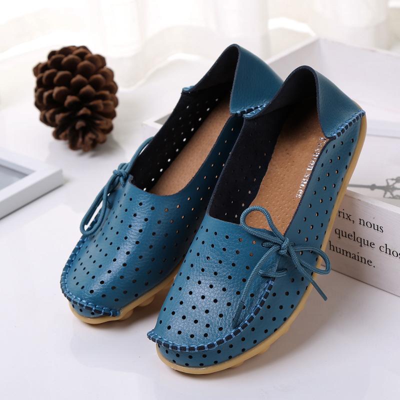 20 Colors Hollow out Breathable Loafers for Women - GetComfyShoes