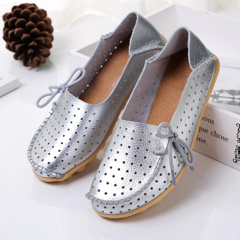 20 Colors Hollow out Breathable Loafers for Women - GetComfyShoes