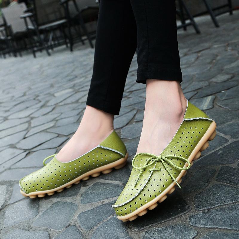 20 Colors Hollow out Breathable Loafers for Women - GetComfyShoes