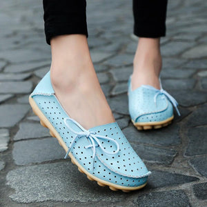 20 Colors Hollow out Breathable Loafers for Women - GetComfyShoes