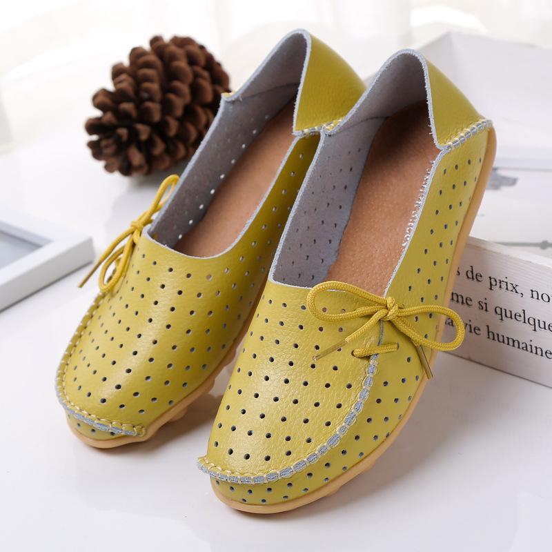 20 Colors Hollow out Breathable Loafers for Women - GetComfyShoes