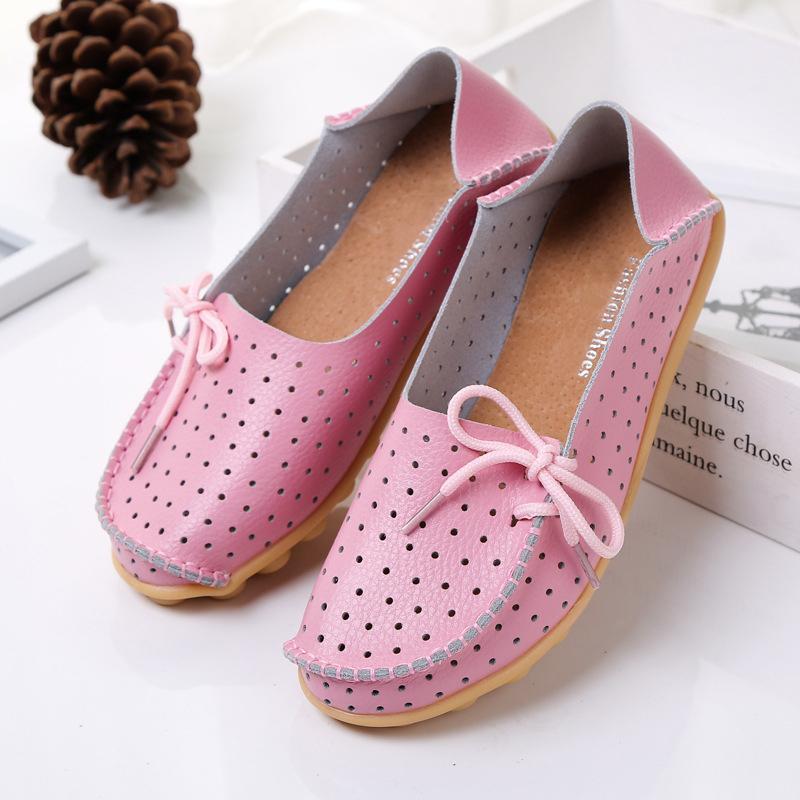 20 Colors Hollow out Breathable Loafers for Women - GetComfyShoes