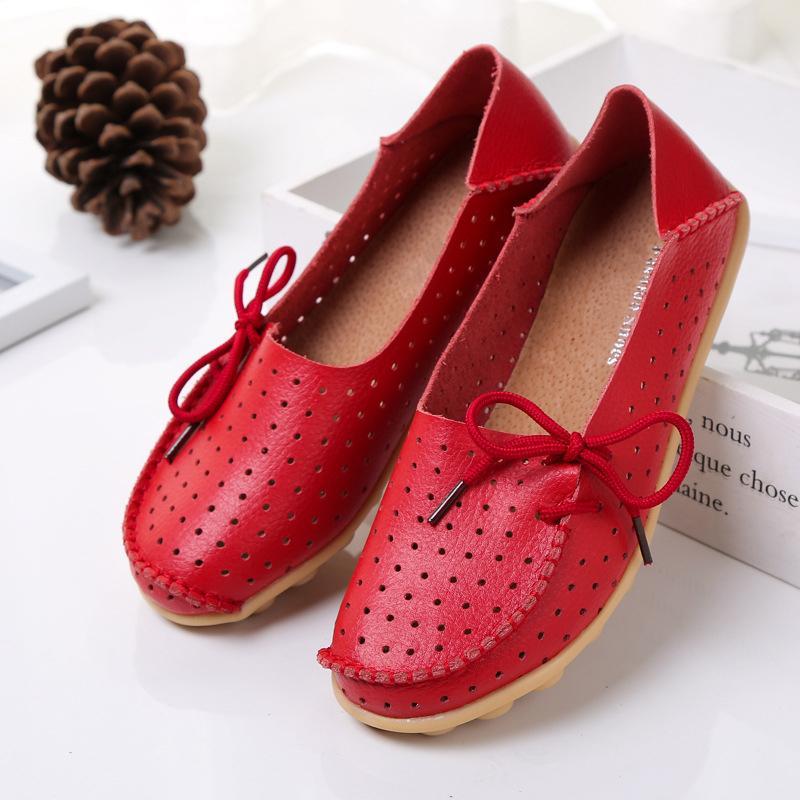 20 Colors Hollow out Breathable Loafers for Women - GetComfyShoes