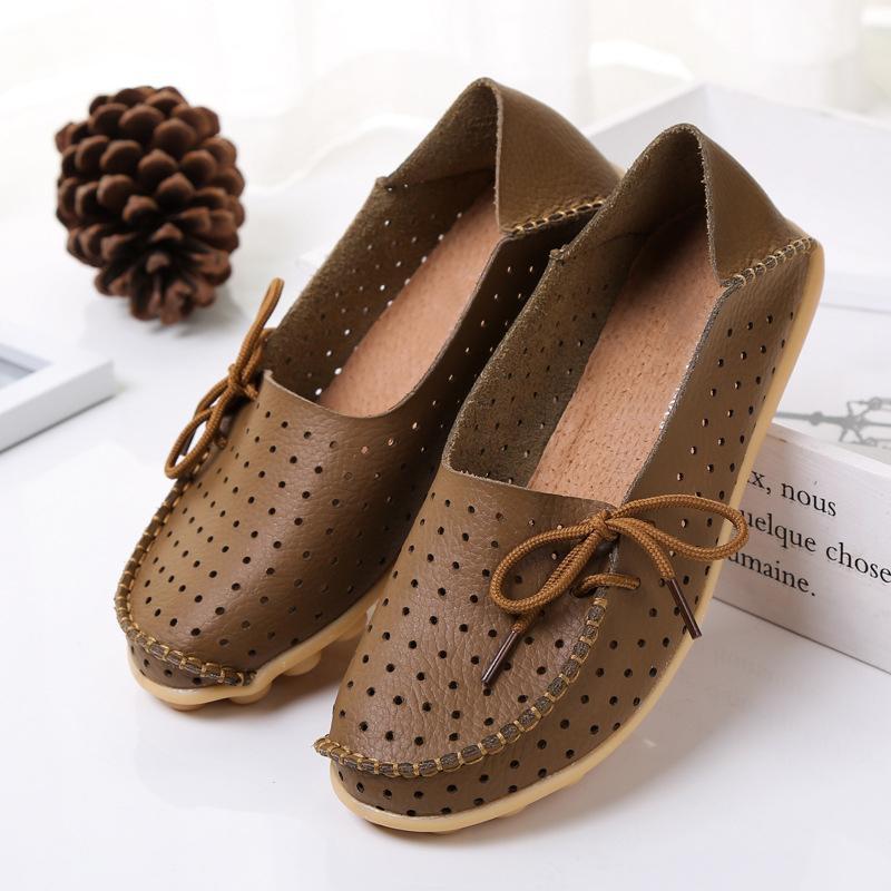 20 Colors Hollow out Breathable Loafers for Women - GetComfyShoes