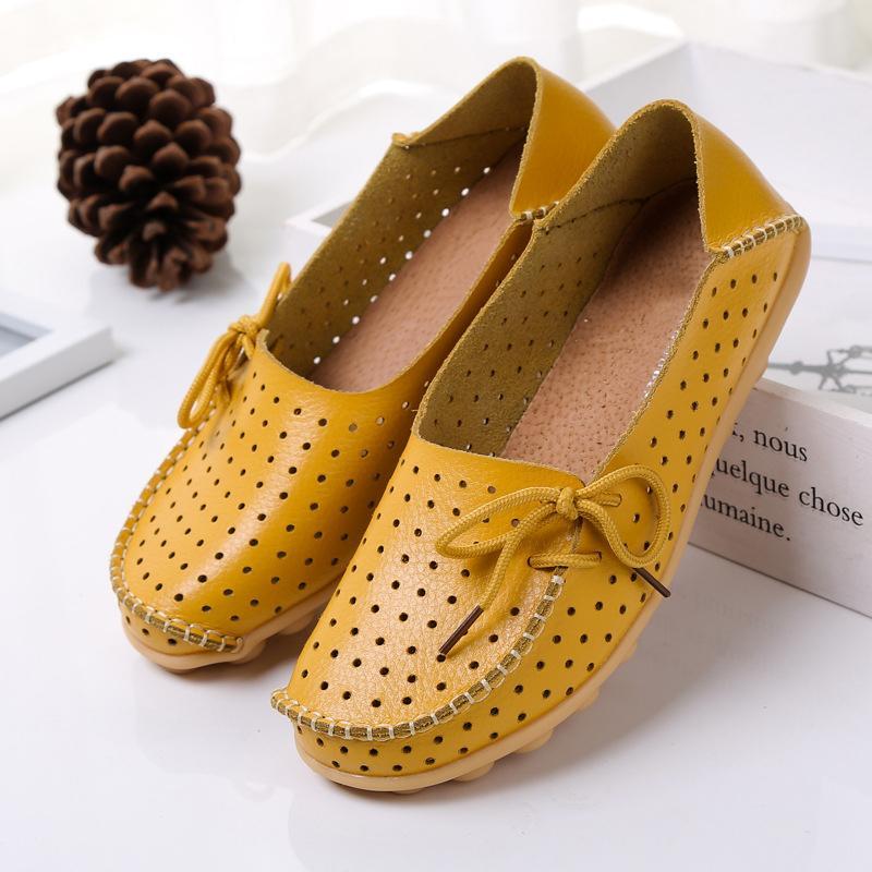 20 Colors Hollow out Breathable Loafers for Women - GetComfyShoes