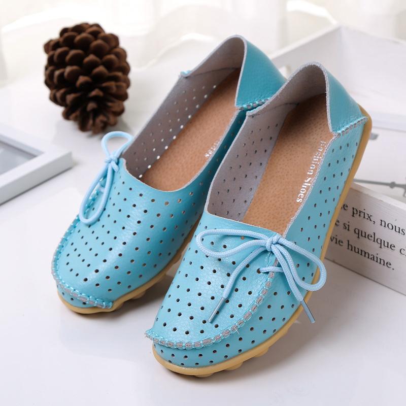 20 Colors Hollow out Breathable Loafers for Women - GetComfyShoes