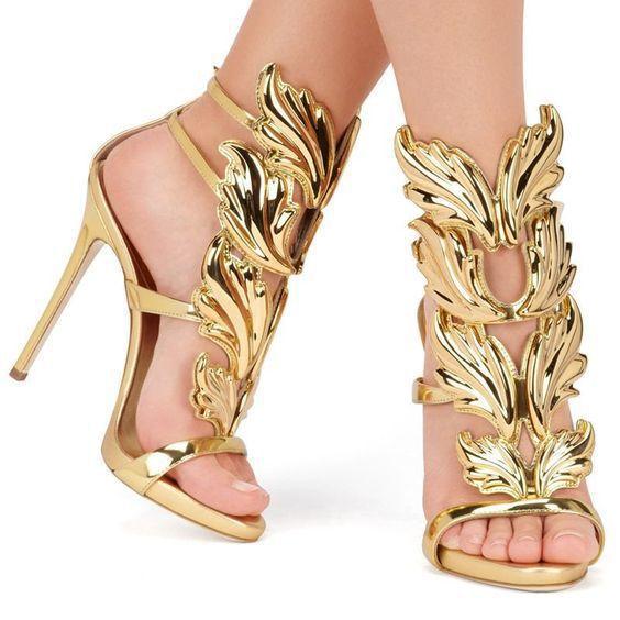 Women's sexy peep toe stiletto party nightclubs silver gold high heels