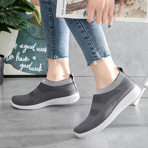 Women summer casual comfortable slip on sock sneakers