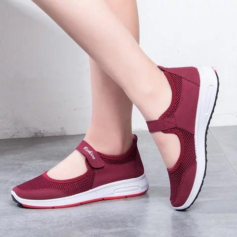 Mother's magic tape slip on sneakers best shoes for walking