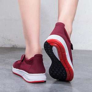 Mother's magic tape slip on sneakers best shoes for walking