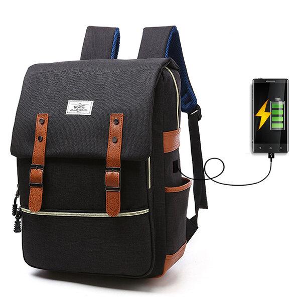 Backpack with USB Charging Port Lock Outdoor Backpack For Men And Women School Backpack Casual - Getcomfyshoes