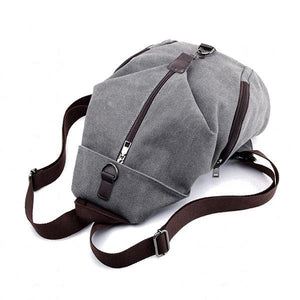 Casual Canvas Women Backpack Travel BackBag Large Capacity School Bag - Getcomfyshoes