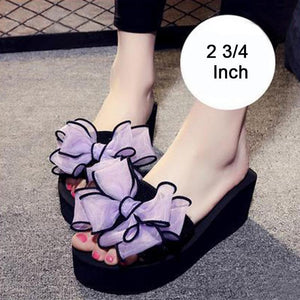 7 Colors 2 3/4 Inch High Chunky Heel Slippers For Women - GetComfyShoes