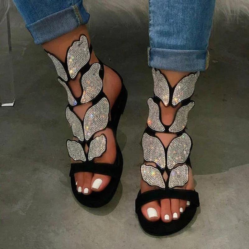 Women Rhinestone Bling Fashion Gladiator Sandals
