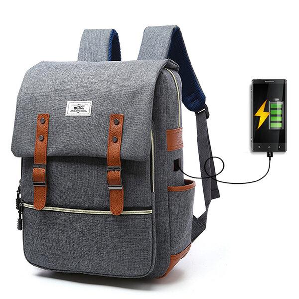 Backpack with USB Charging Port Lock Outdoor Backpack For Men And Women School Backpack Casual - Getcomfyshoes