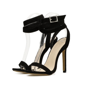 Women sexy peep toe criss cross strappy stiletto high heels