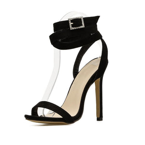 Women sexy peep toe criss cross strappy stiletto high heels