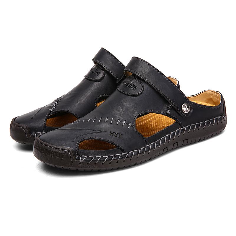 Men Summer Outdoor Stitching Soft Beach Sandals - fashionshoeshouse