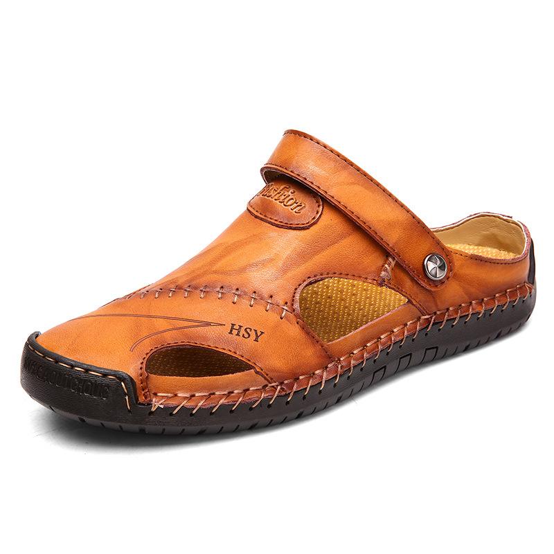 Men Summer Outdoor Stitching Soft Beach Sandals - fashionshoeshouse