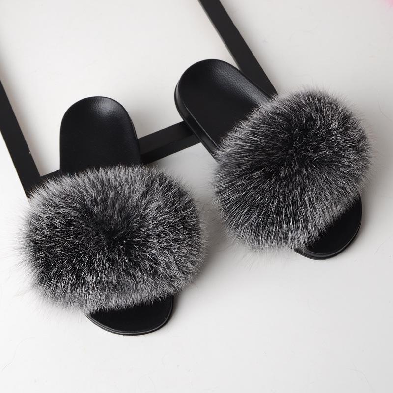 Women Summer Outdoor Casual Furry Slides