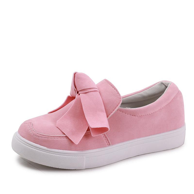 Autumn/winter Bowknot Round Toe Platform Heel Casual Shoes - GetComfyShoes