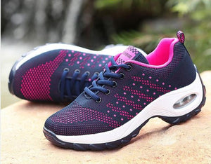 Women's air cushion mesh sneakers running shoes outdoor casual walking shoes