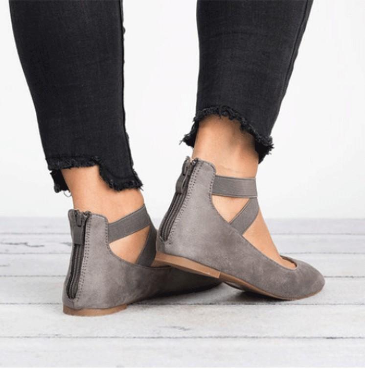 Elastic Band Casual Flats - GetComfyShoes