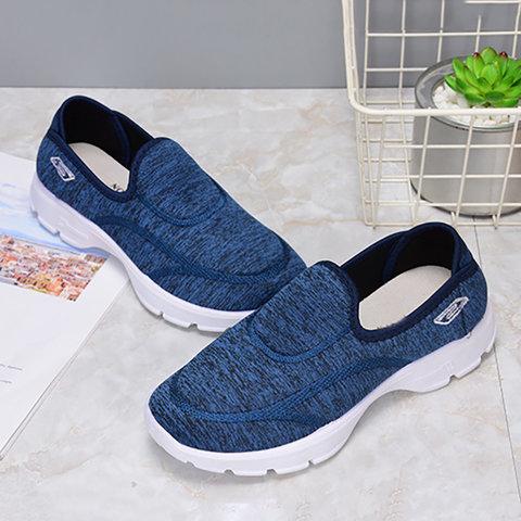 Women Walking Shoes Casual Slip On Comfy Sneakers - fashionshoeshouse