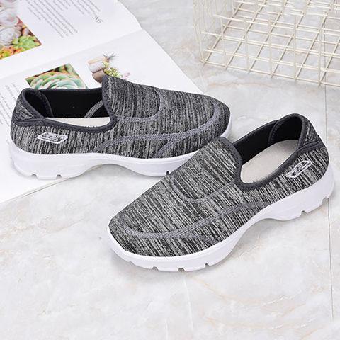 Women Walking Shoes Casual Slip On Comfy Sneakers - fashionshoeshouse