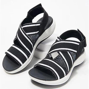 Women open toe orthotic arch support strap sports sandals beach shoes