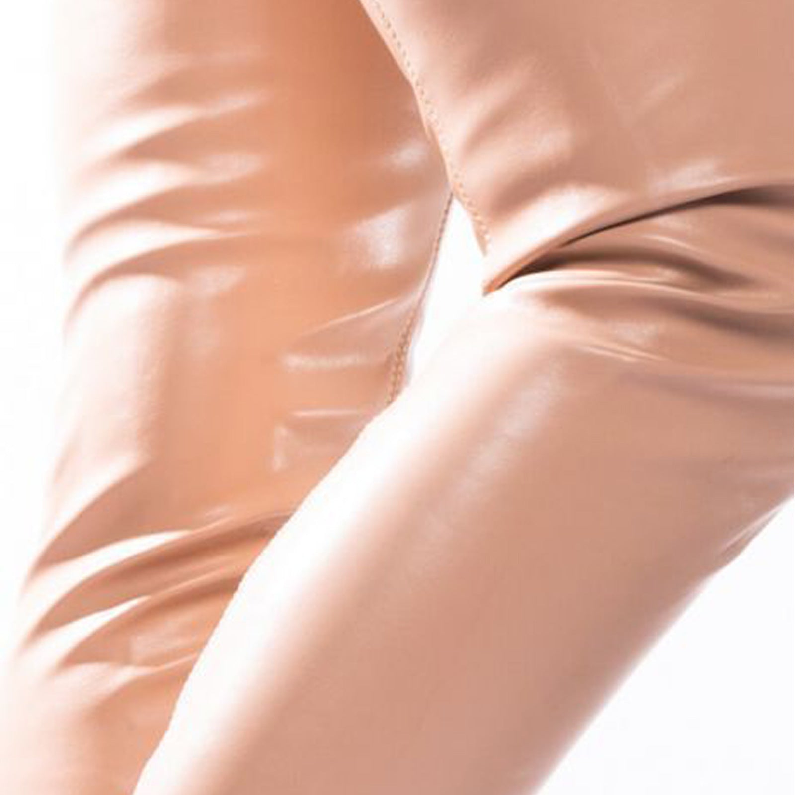 Women chunky heel round toe side zipper vintage PU over the knee boots