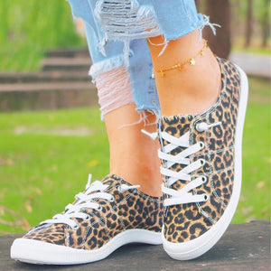 Women summer outdoor casual comfortable leopard sneakers