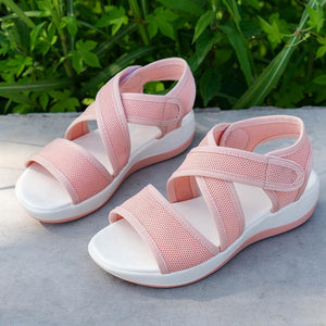 Women criss cross strap summer casual slip on flat sandals