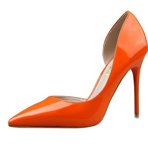 Women pointed closed toe stiletto pumps heels