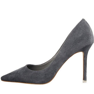 Women suede pointed toe stiletto heels | Daily woking heels | shallow sexy shoes