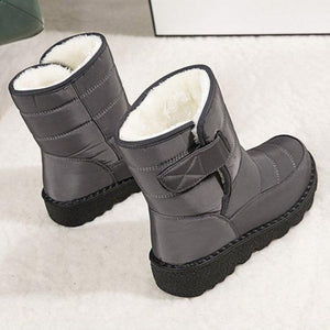 Women winter waterproof antiskid platform snow boots