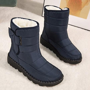 Women winter waterproof antiskid platform snow boots