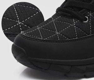 Women ankle winter thick keep warm stitching platform snow boots