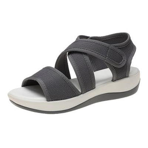 Women criss cross strap summer casual slip on flat sandals