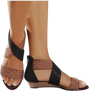 Women gladiator criss cross strap 
roman summer sandals