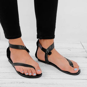 Women Ankle Wrap Strappy Flat Sandals