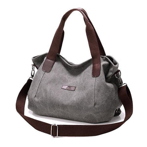 Women Canvas Large Capacity Shoulder Bags Handbags Casual Crossbody Bags For Travel - Getcomfyshoes